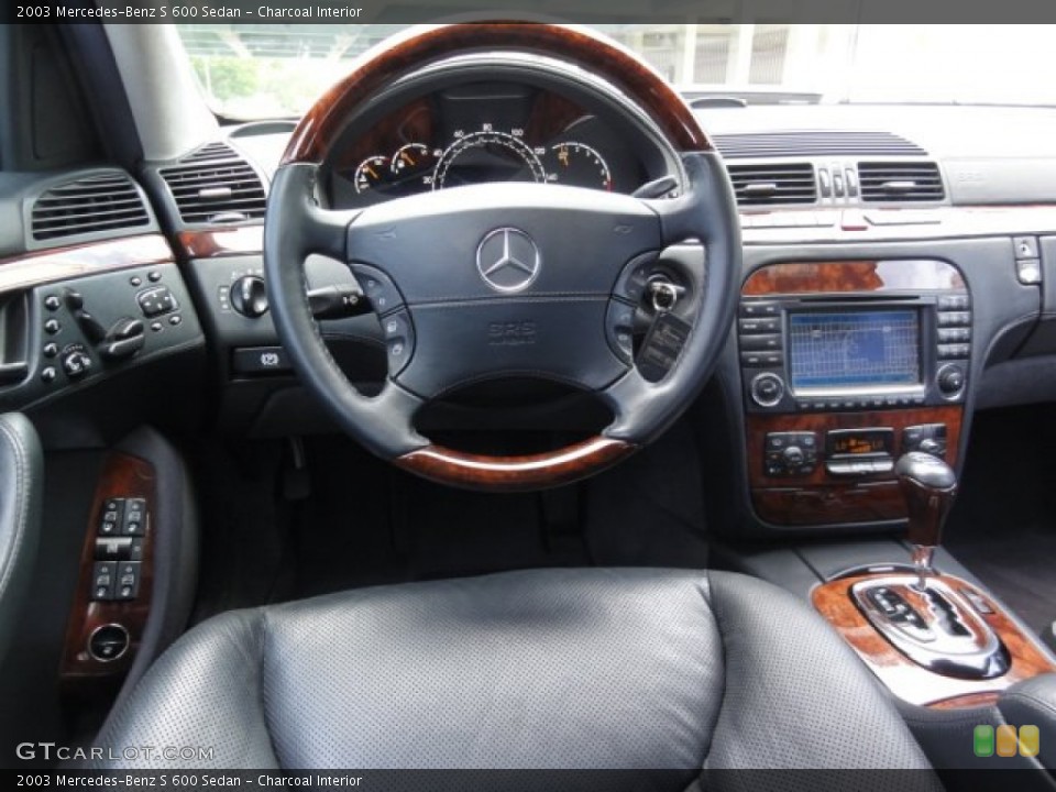 Charcoal Interior Dashboard for the 2003 Mercedes-Benz S 600 Sedan #68094707