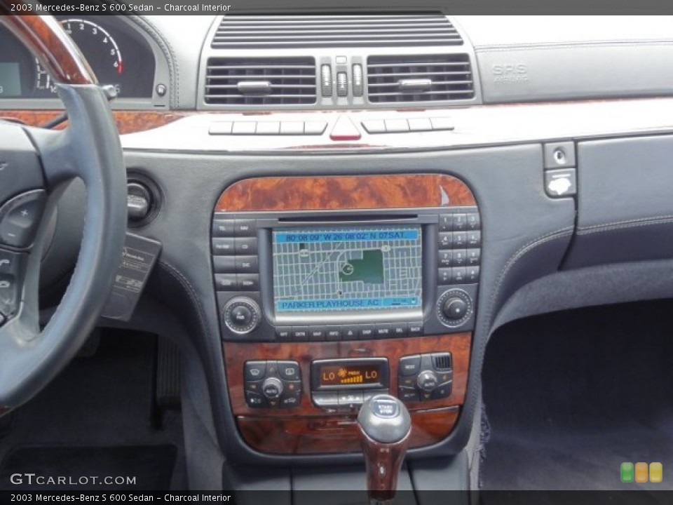 Charcoal Interior Controls for the 2003 Mercedes-Benz S 600 Sedan #68094725