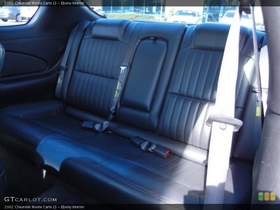 Ebony Interior Rear Seat for the 2002 Chevrolet Monte Carlo LS #68095217