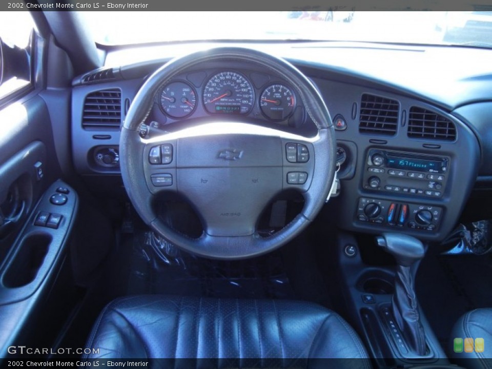 Ebony Interior Steering Wheel for the 2002 Chevrolet Monte Carlo LS #68095274