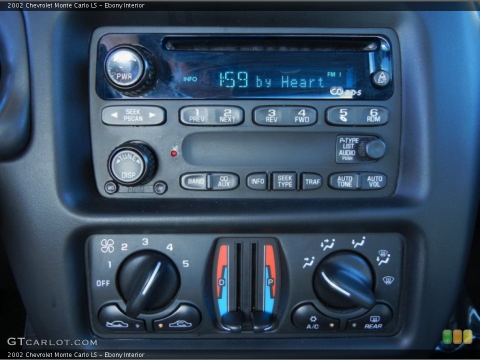 Ebony Interior Audio System for the 2002 Chevrolet Monte Carlo LS #68095292