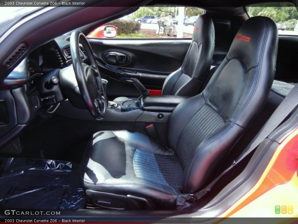 Black Interior Front Seat for the 2003 Chevrolet Corvette Z06 #68095475