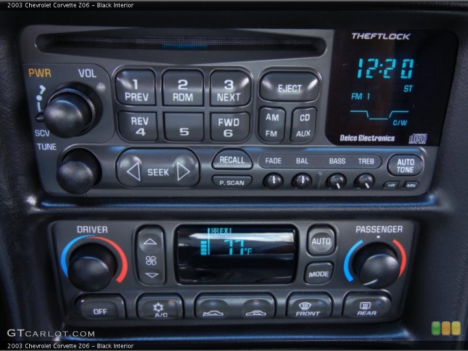 Black Interior Audio System for the 2003 Chevrolet Corvette Z06 #68095541