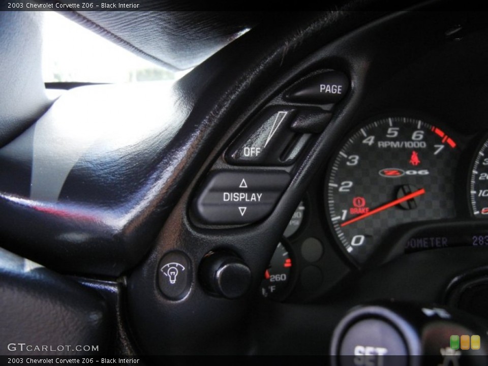Black Interior Controls for the 2003 Chevrolet Corvette Z06 #68095576