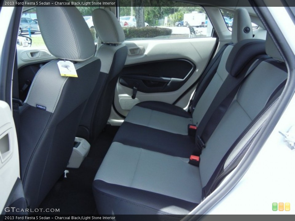 Charcoal Black/Light Stone Interior Rear Seat for the 2013 Ford Fiesta S Sedan #68096753