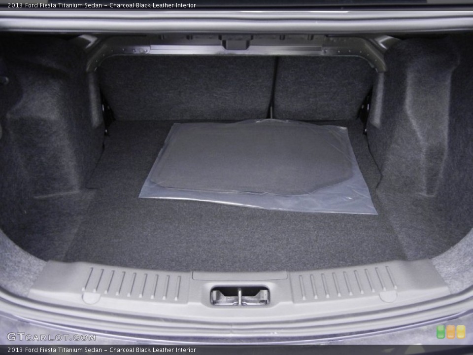 Charcoal Black Leather Interior Trunk for the 2013 Ford Fiesta Titanium Sedan #68096912