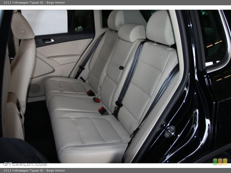 Beige Interior Rear Seat for the 2013 Volkswagen Tiguan SE #68102112
