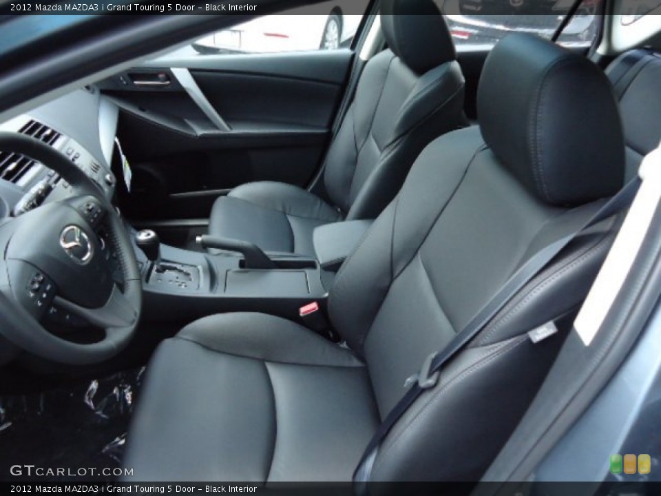 Black Interior Prime Interior for the 2012 Mazda MAZDA3 i Grand Touring 5 Door #68102463