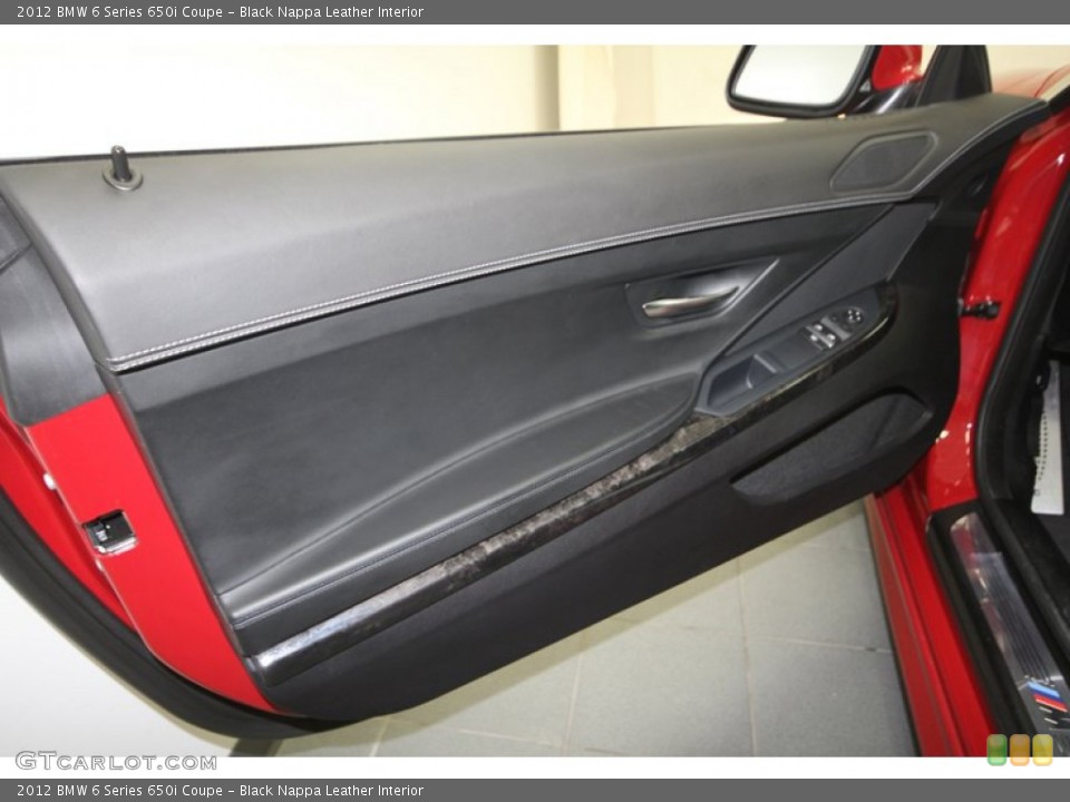Black Nappa Leather Interior Door Panel for the 2012 BMW 6 Series 650i Coupe #68102597