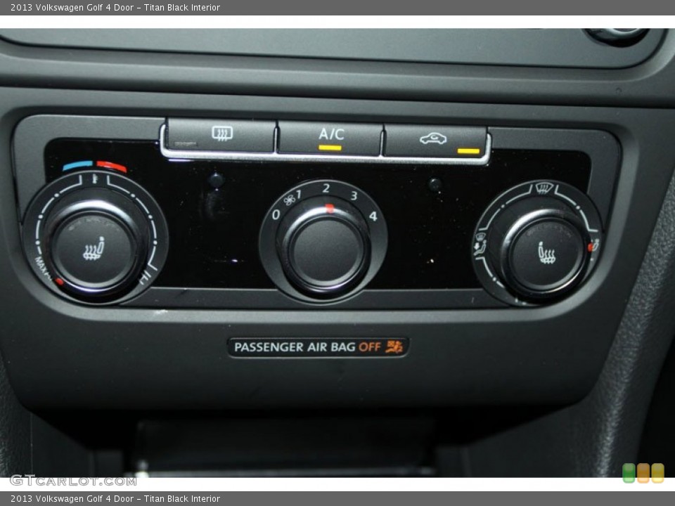 Titan Black Interior Controls for the 2013 Volkswagen Golf 4 Door #68102649