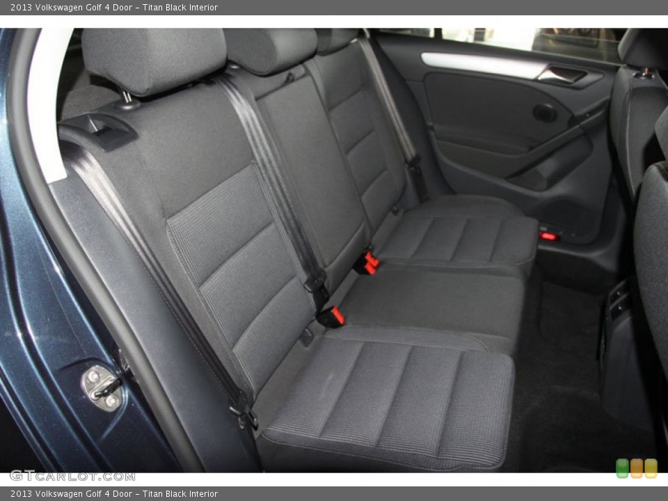 Titan Black Interior Rear Seat for the 2013 Volkswagen Golf 4 Door #68102687
