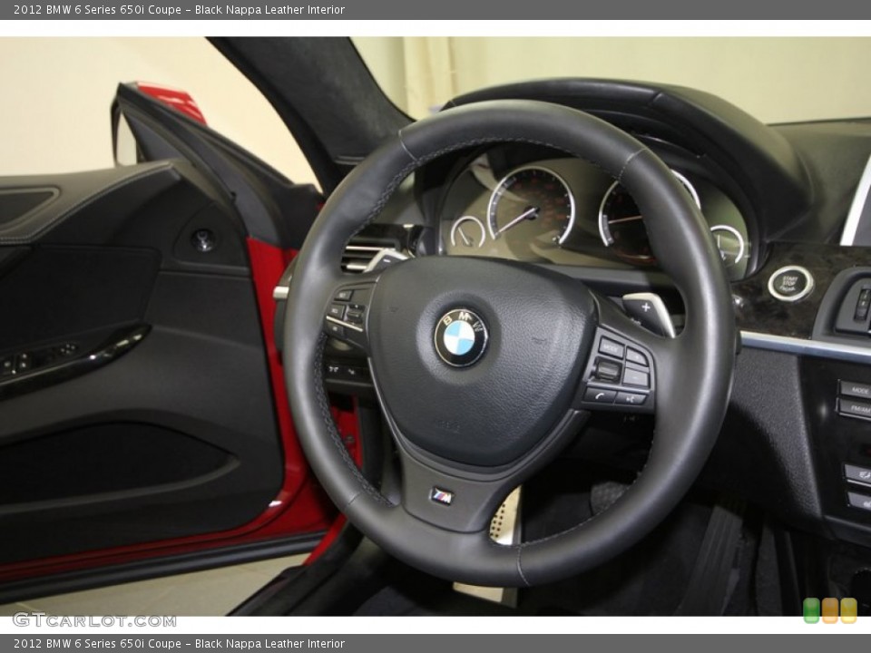 Black Nappa Leather Interior Steering Wheel for the 2012 BMW 6 Series 650i Coupe #68102732