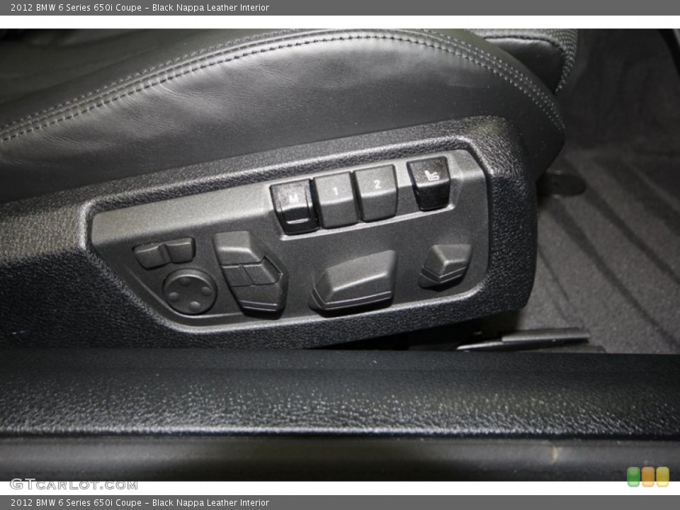 Black Nappa Leather Interior Controls for the 2012 BMW 6 Series 650i Coupe #68102766