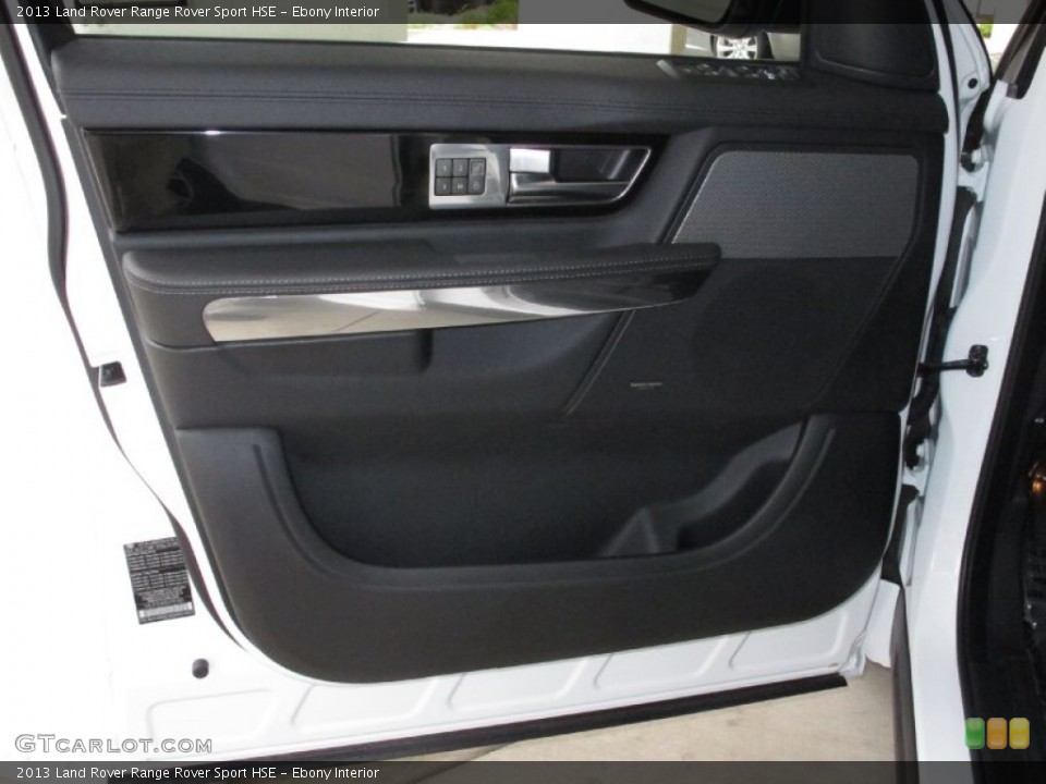 Ebony Interior Door Panel for the 2013 Land Rover Range Rover Sport HSE #68106611