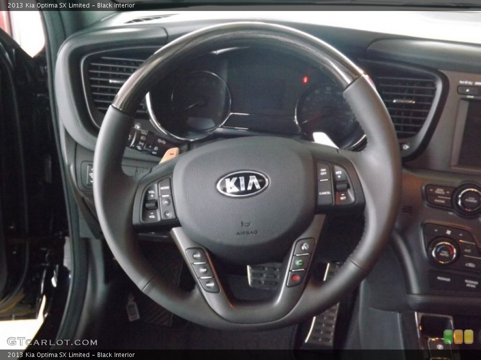 Black Interior Steering Wheel for the 2013 Kia Optima SX Limited #68106659