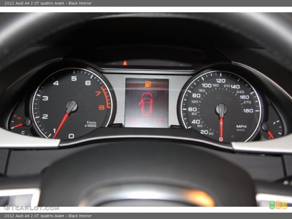 Black Interior Gauges for the 2012 Audi A4 2.0T quattro Avant #68108132