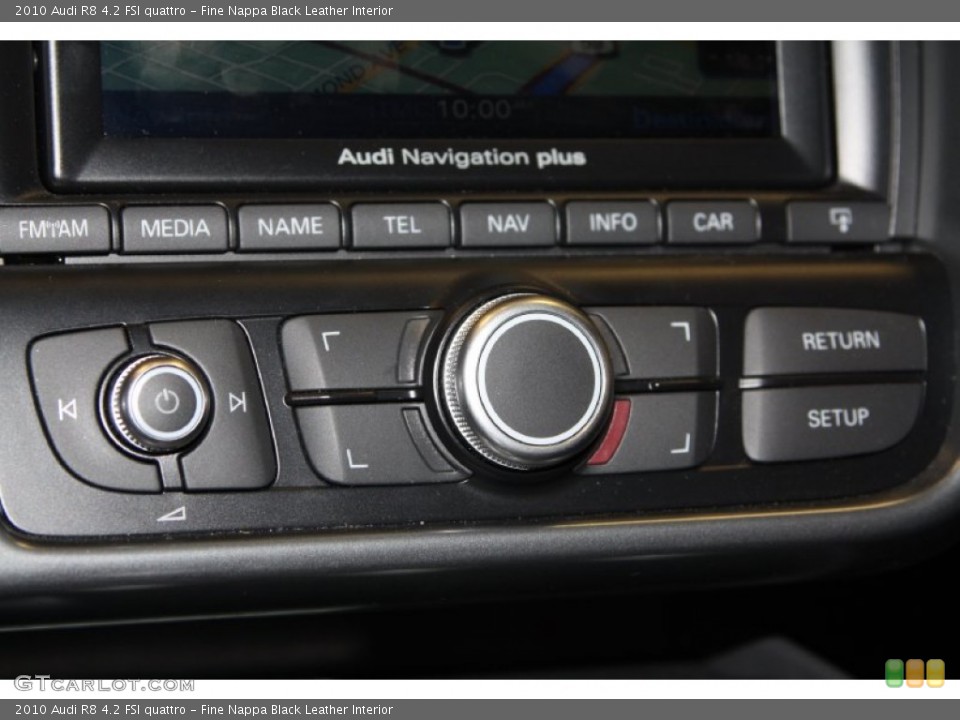 Fine Nappa Black Leather Interior Controls for the 2010 Audi R8 4.2 FSI quattro #68108348