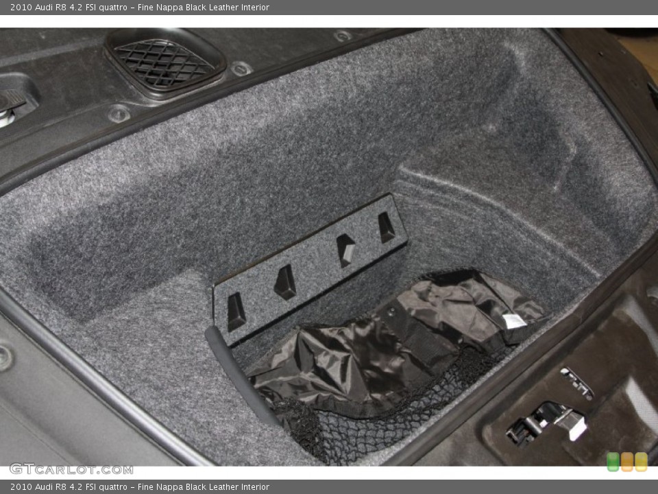 Fine Nappa Black Leather Interior Trunk for the 2010 Audi R8 4.2 FSI quattro #68108519