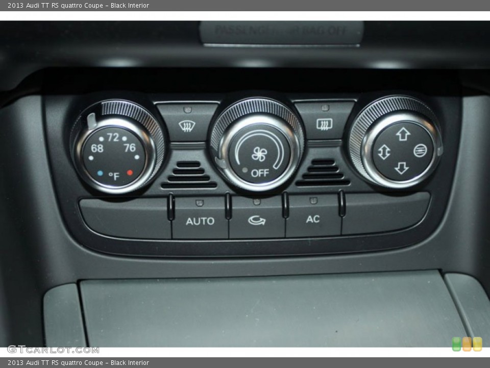 Black Interior Controls for the 2013 Audi TT RS quattro Coupe #68108687