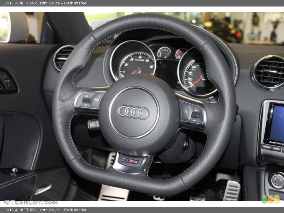 Black Interior Steering Wheel for the 2013 Audi TT RS quattro Coupe #68108780