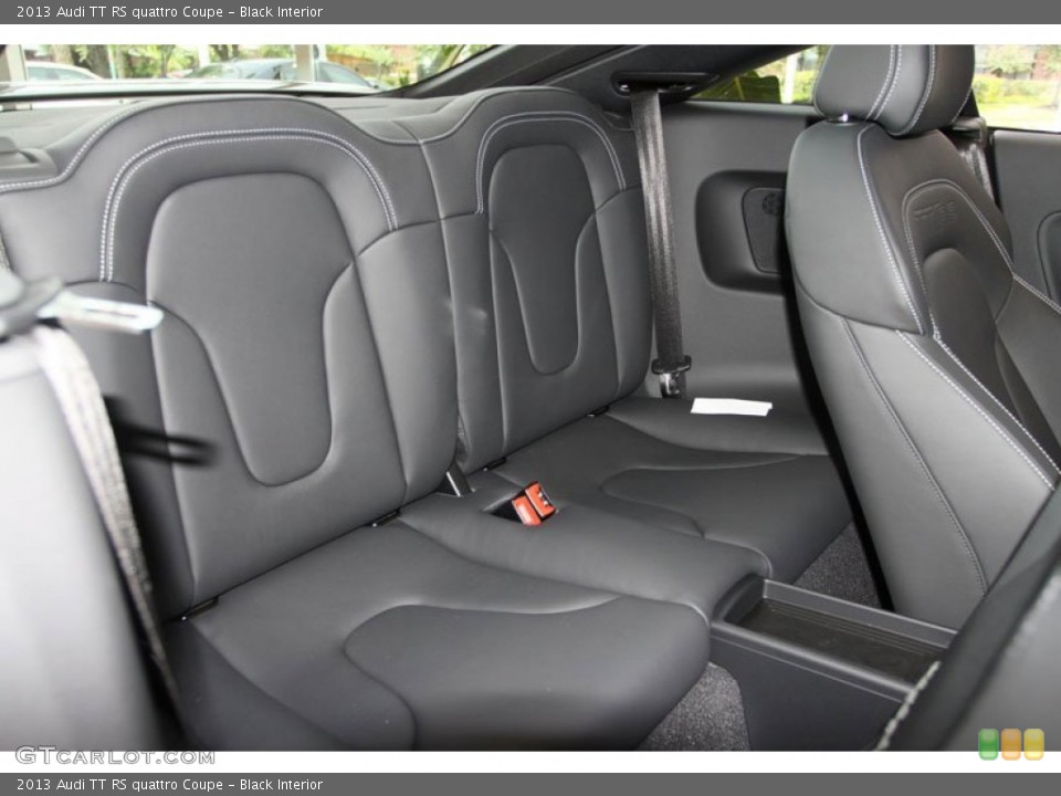 Black Interior Rear Seat for the 2013 Audi TT RS quattro Coupe #68108849