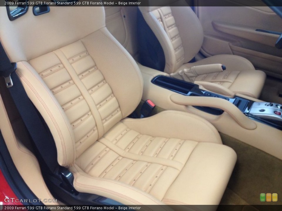 Beige Interior Photo for the 2009 Ferrari 599 GTB Fiorano  #68110778