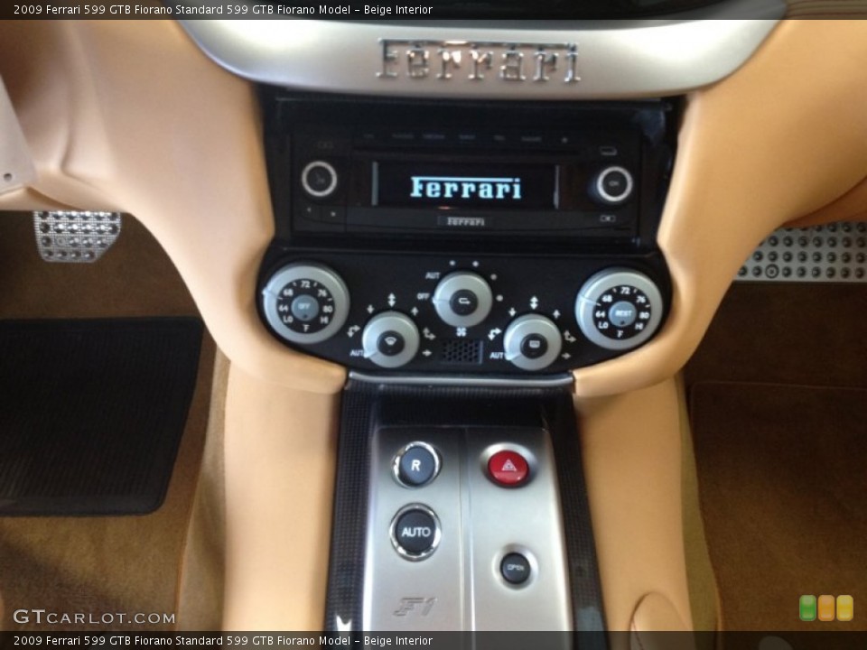 Beige Interior Controls for the 2009 Ferrari 599 GTB Fiorano  #68110829