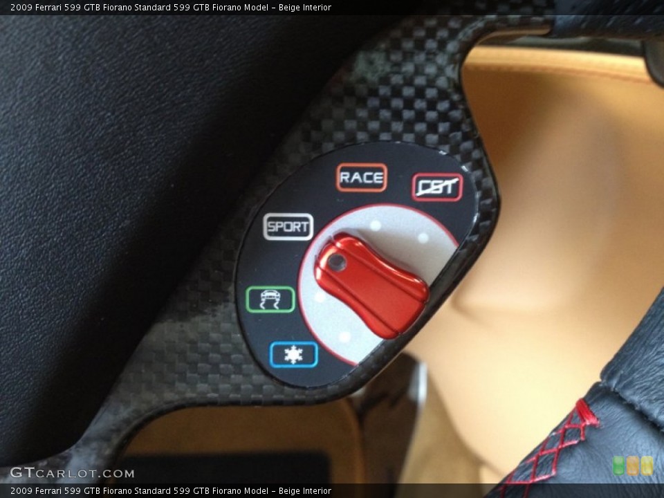 Beige Interior Controls for the 2009 Ferrari 599 GTB Fiorano  #68110844