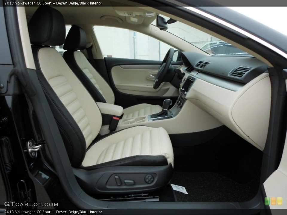 Desert Beige/Black Interior Photo for the 2013 Volkswagen CC Sport #68121104