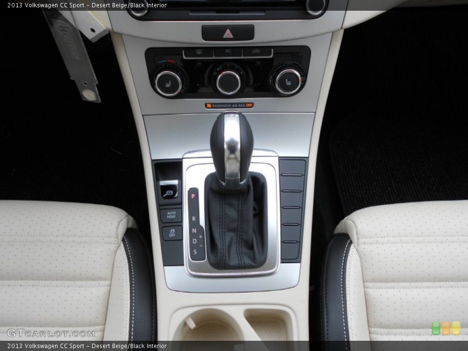 Desert Beige/Black Interior Transmission for the 2013 Volkswagen CC Sport #68121149