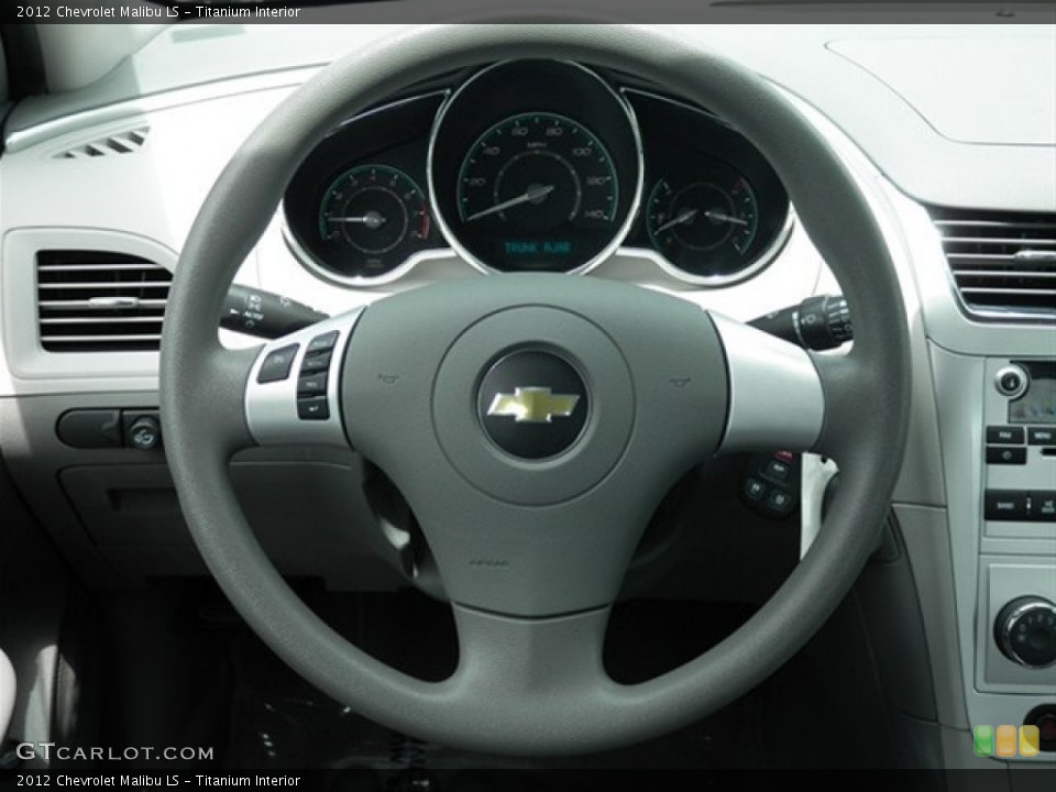 Titanium Interior Steering Wheel for the 2012 Chevrolet Malibu LS #68124536