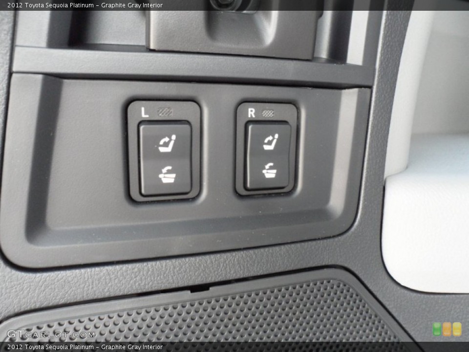 Graphite Gray Interior Controls for the 2012 Toyota Sequoia Platinum #68124698