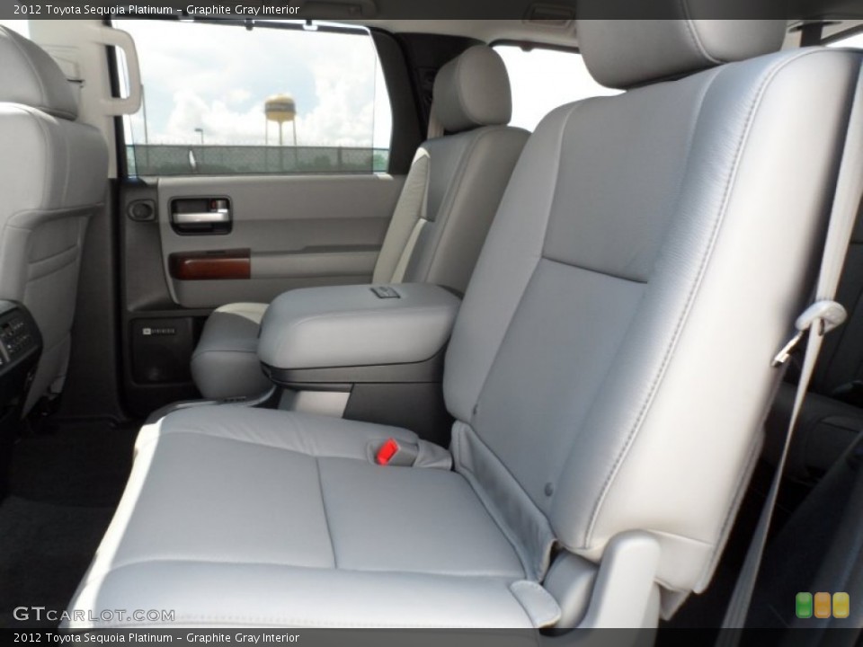 Graphite Gray Interior Rear Seat for the 2012 Toyota Sequoia Platinum #68124722