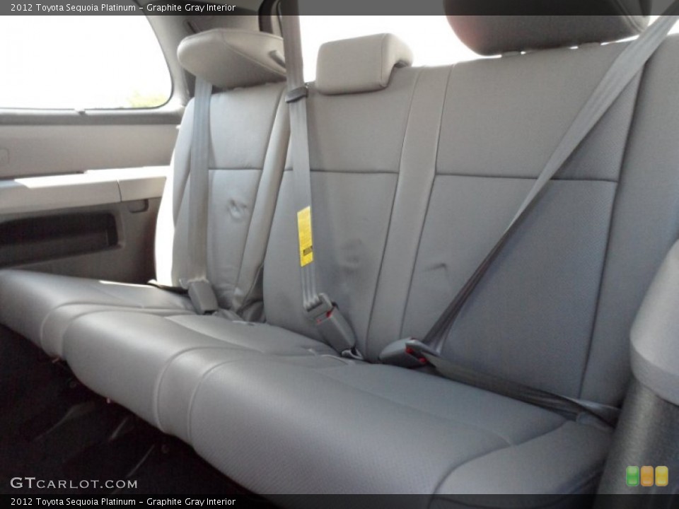 Graphite Gray Interior Rear Seat for the 2012 Toyota Sequoia Platinum #68124728