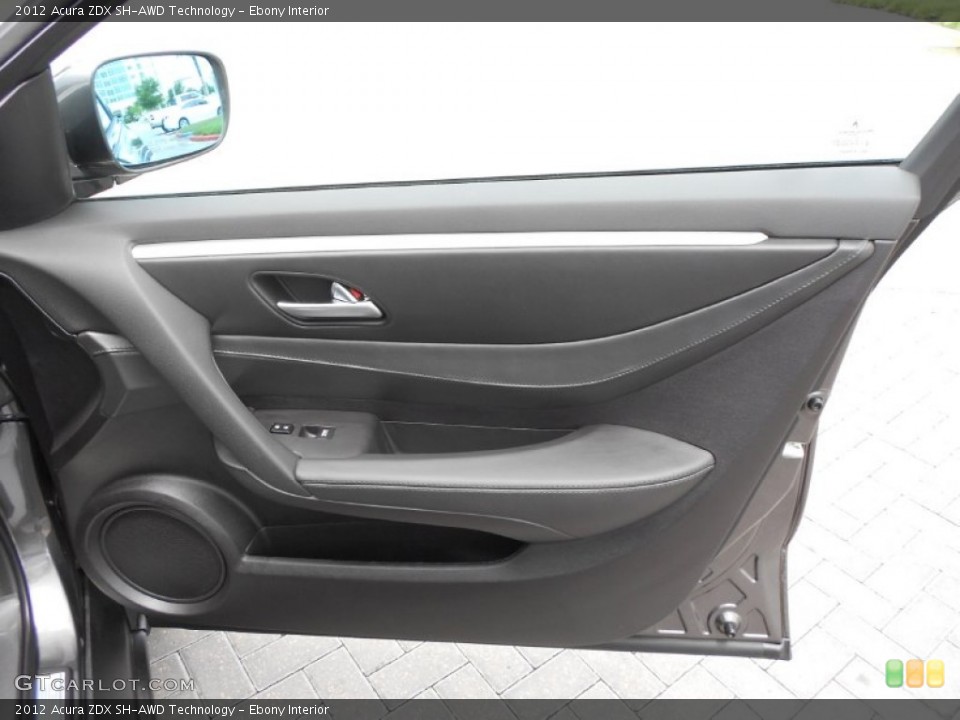 Ebony Interior Door Panel for the 2012 Acura ZDX SH-AWD Technology #68124761