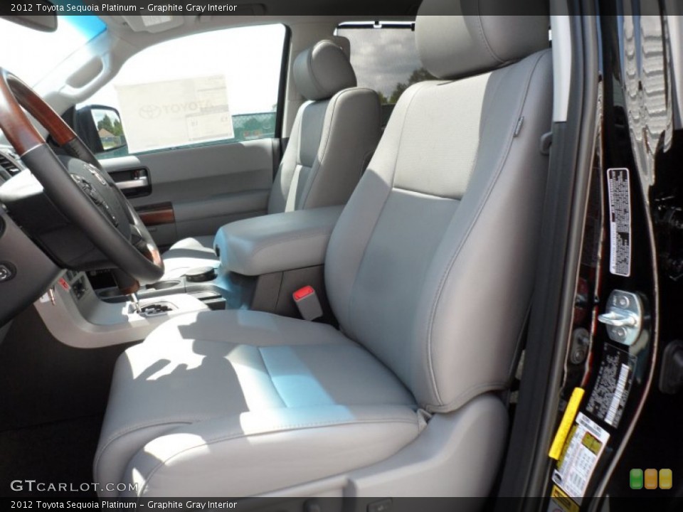 Graphite Gray Interior Photo for the 2012 Toyota Sequoia Platinum #68124764