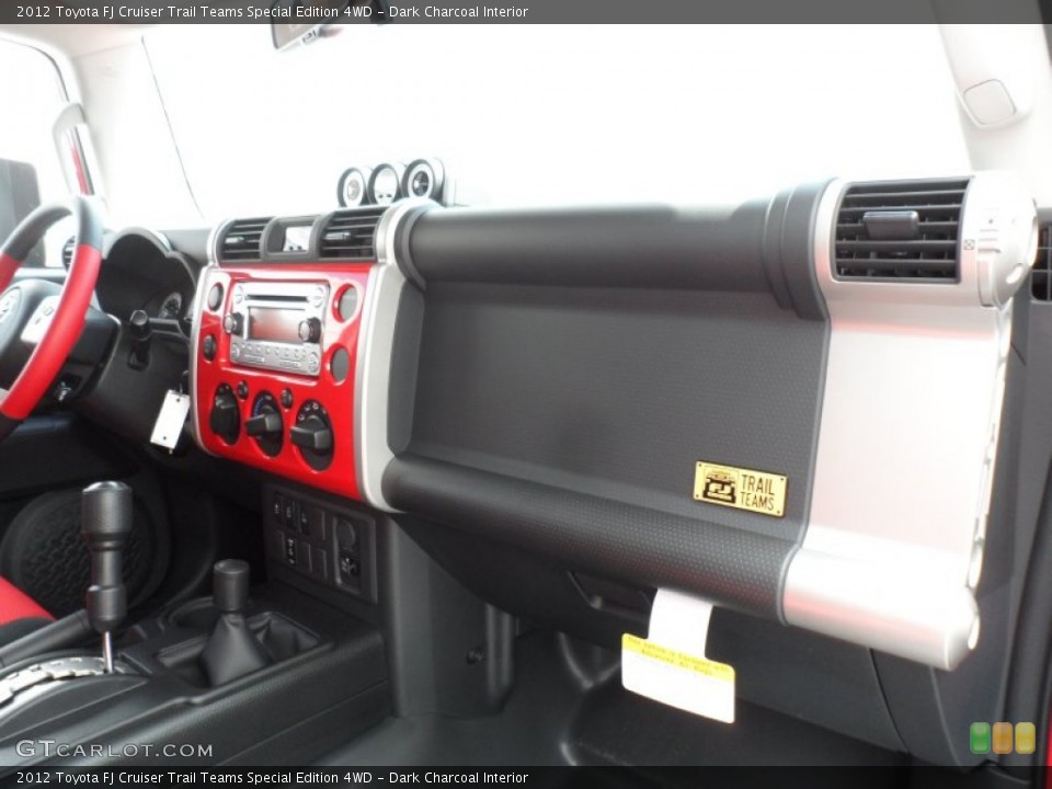 Dark Charcoal Interior Dashboard for the 2012 Toyota FJ Cruiser Trail Teams Special Edition 4WD #68126261
