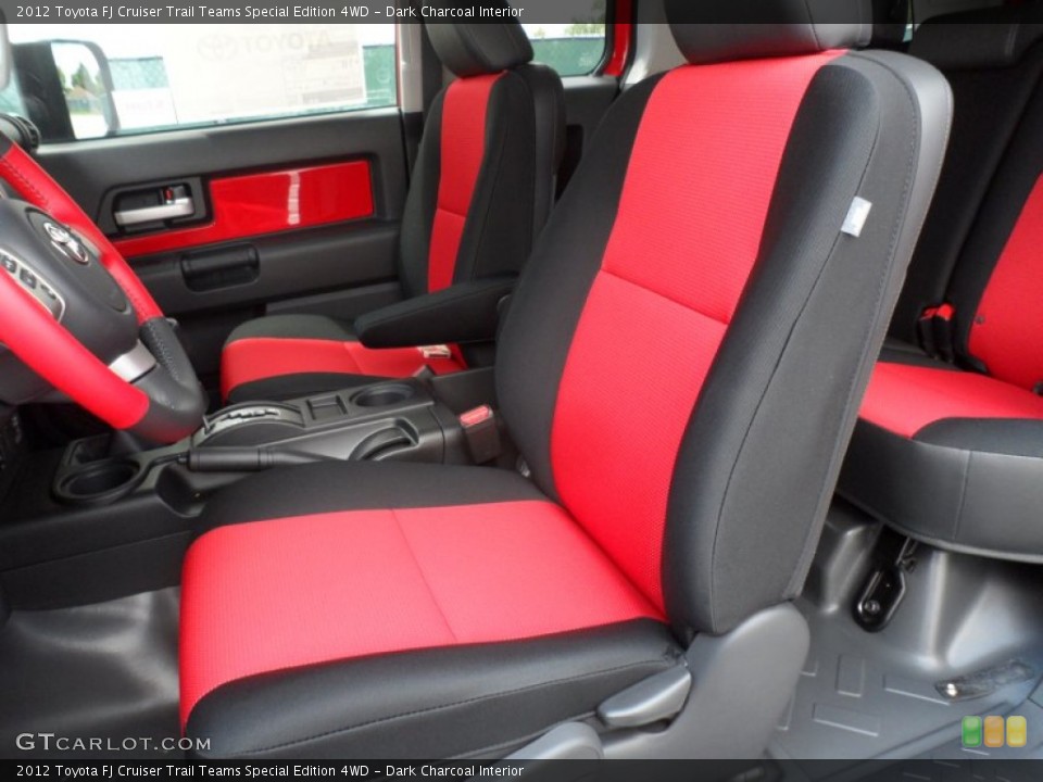 Dark Charcoal Interior Front Seat for the 2012 Toyota FJ Cruiser Trail Teams Special Edition 4WD #68126324