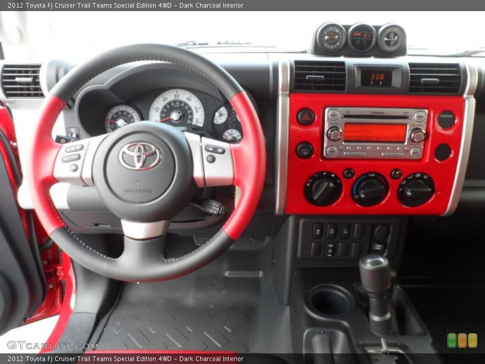 Dark Charcoal Interior Dashboard for the 2012 Toyota FJ Cruiser Trail Teams Special Edition 4WD #68126342