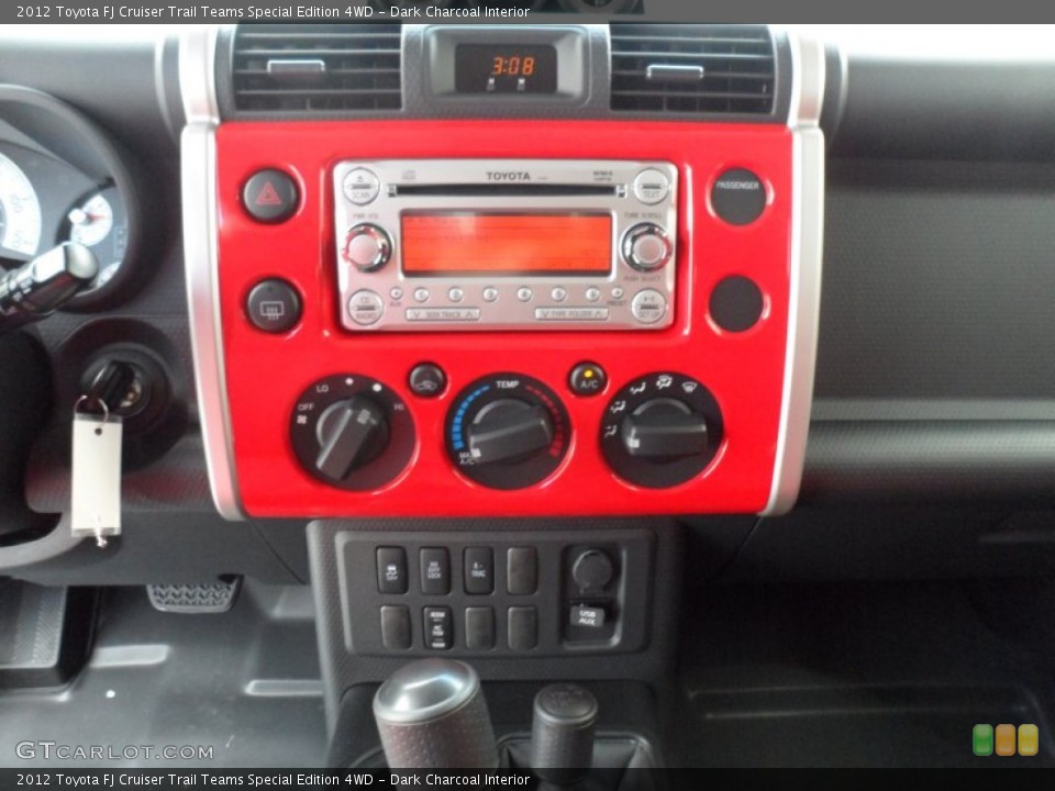 Dark Charcoal Interior Controls for the 2012 Toyota FJ Cruiser Trail Teams Special Edition 4WD #68126351