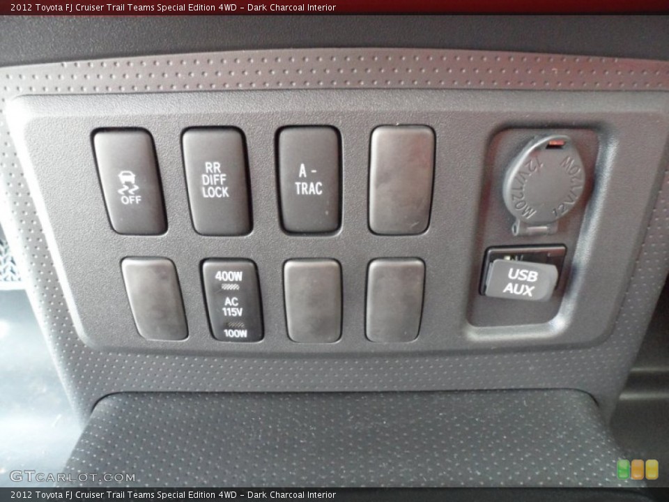 Dark Charcoal Interior Controls for the 2012 Toyota FJ Cruiser Trail Teams Special Edition 4WD #68126384