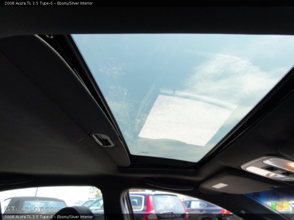 Ebony/Silver Interior Sunroof for the 2008 Acura TL 3.5 Type-S #68129645