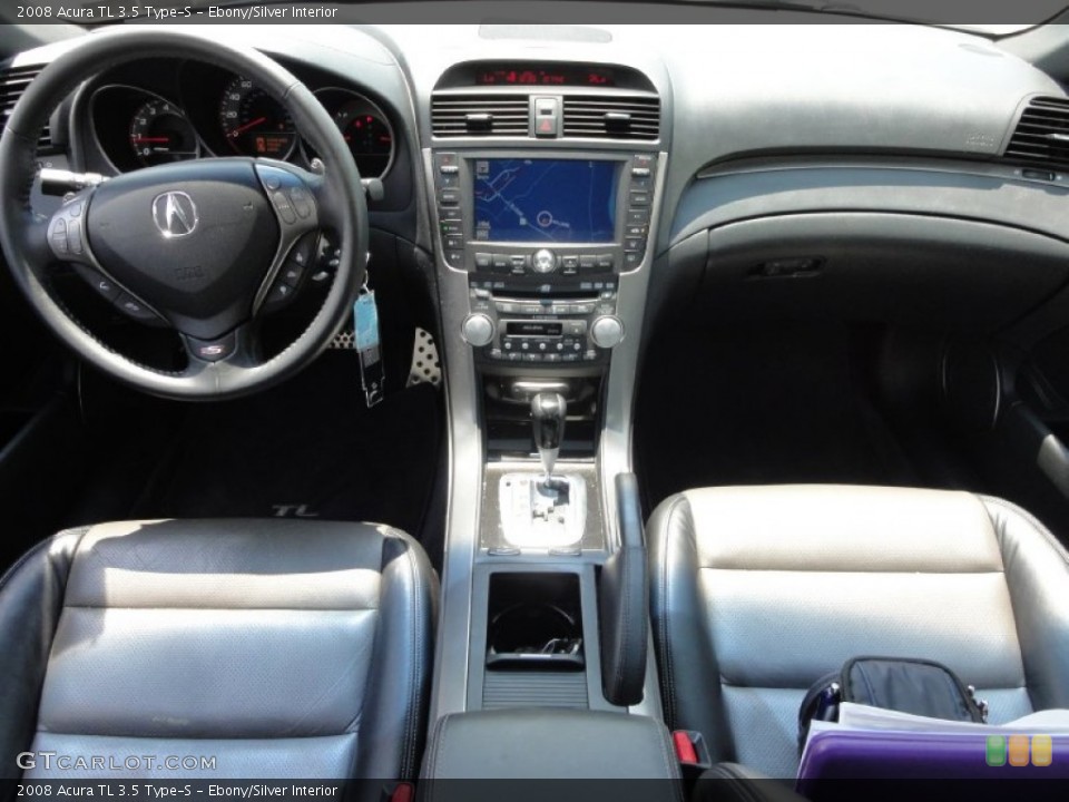 Ebony/Silver Interior Dashboard for the 2008 Acura TL 3.5 Type-S #68129704