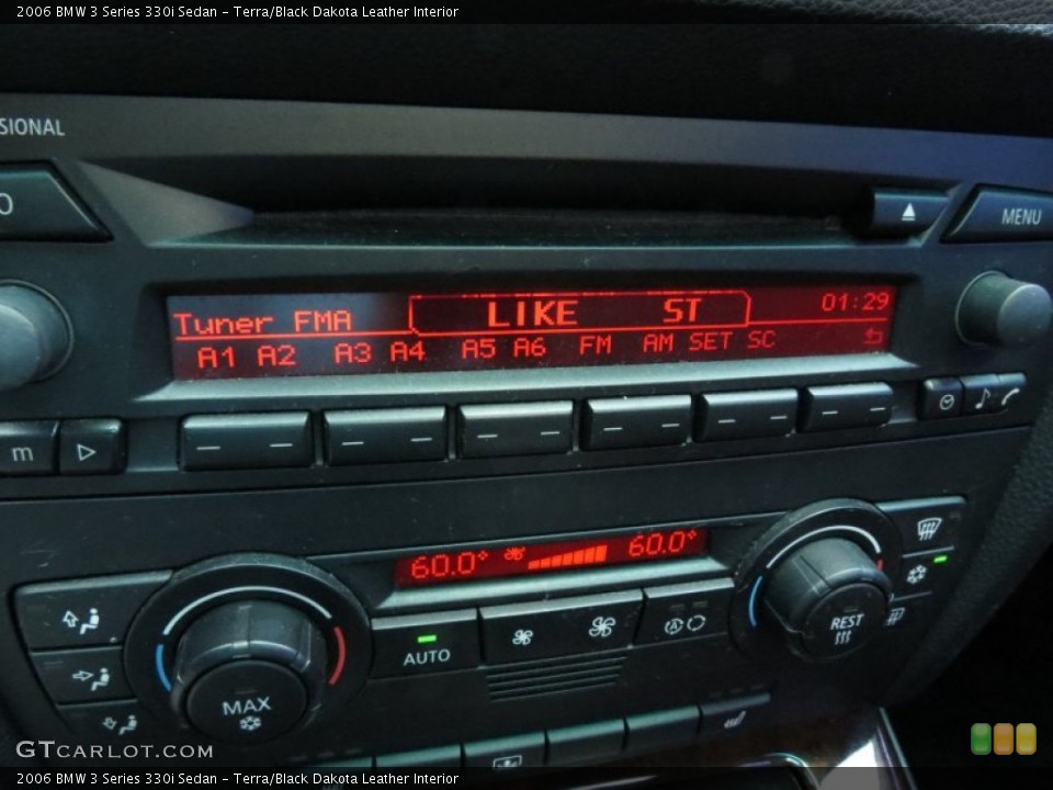 Terra/Black Dakota Leather Interior Audio System for the 2006 BMW 3 Series 330i Sedan #68131100