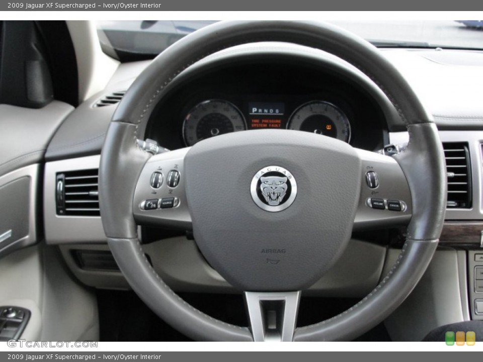 Ivory/Oyster Interior Steering Wheel for the 2009 Jaguar XF Supercharged #68131256