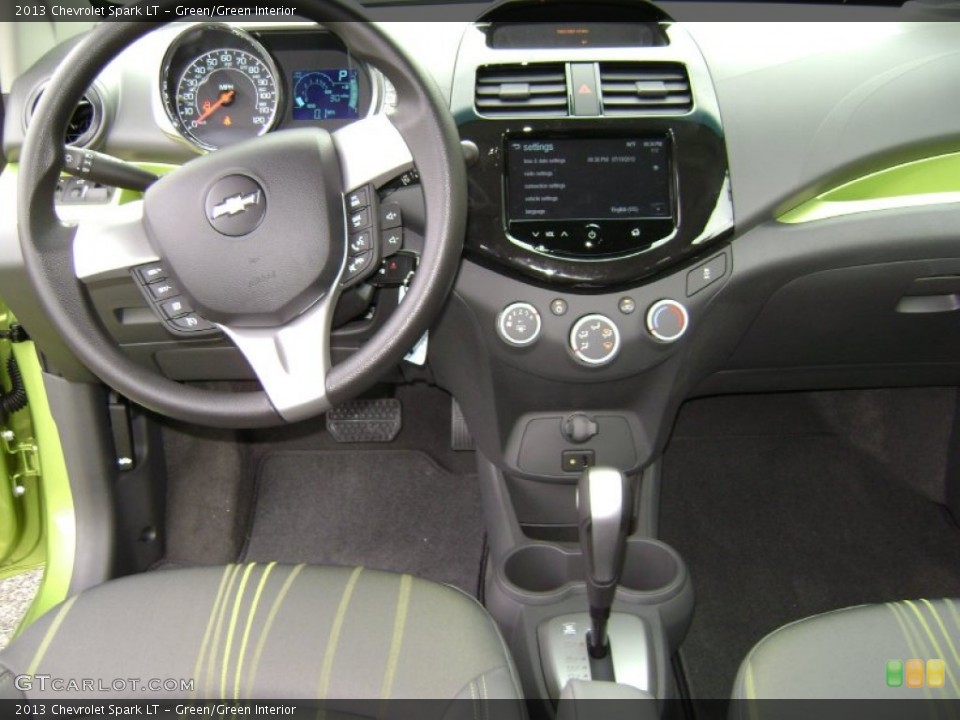 Green/Green Interior Dashboard for the 2013 Chevrolet Spark LT #68132372