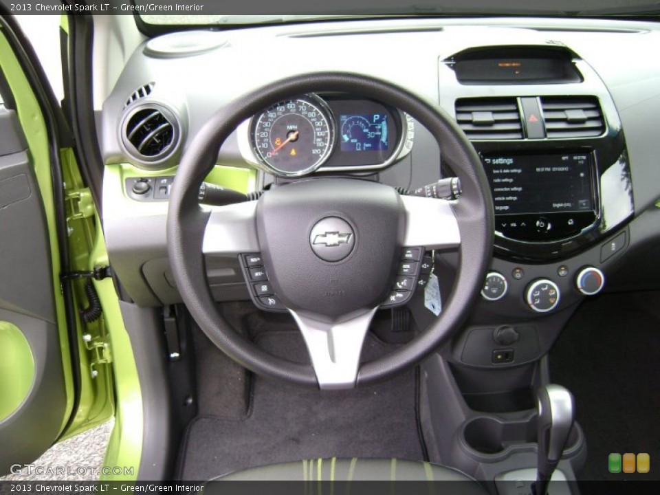Green/Green Interior Steering Wheel for the 2013 Chevrolet Spark LT #68132381