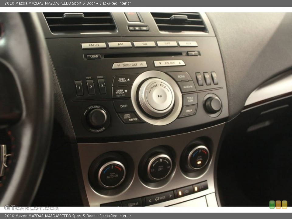 Black/Red Interior Controls for the 2010 Mazda MAZDA3 MAZDASPEED3 Sport 5 Door #68133560