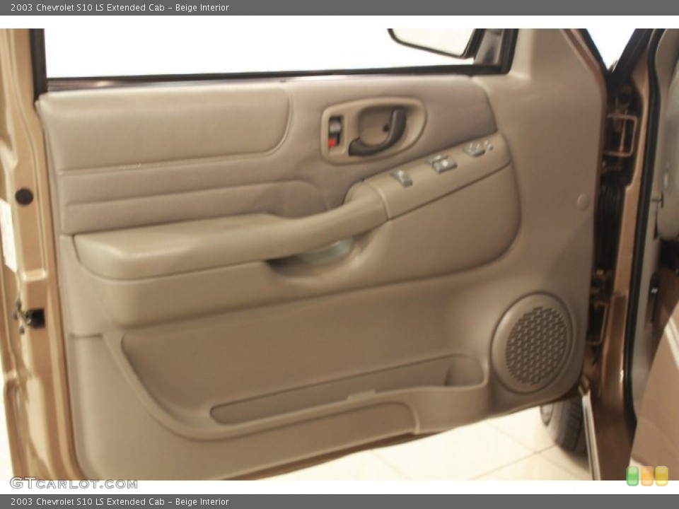 Beige Interior Door Panel for the 2003 Chevrolet S10 LS Extended Cab #68133869