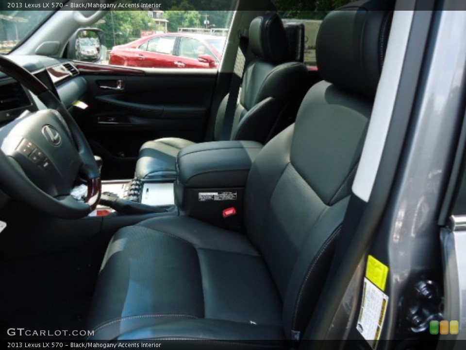 Black/Mahogany Accents Interior Photo for the 2013 Lexus LX 570 #68133977